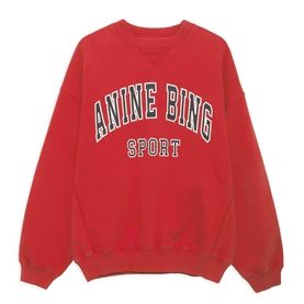 Anine Bing Jaci Sweatshirt, Red